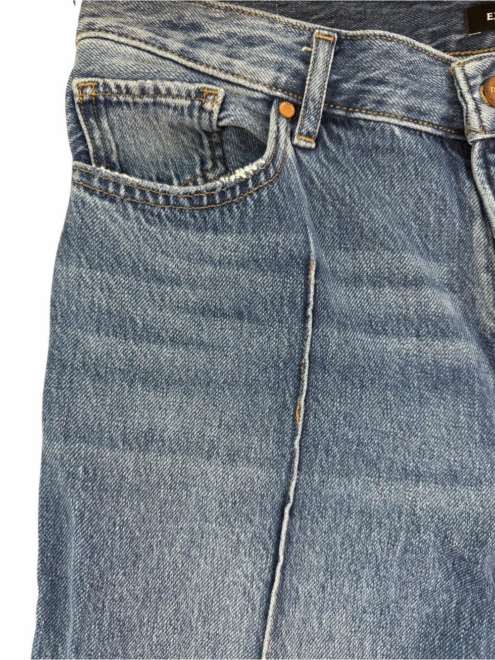 Express Women's Mid-Blue Flare Wide-Leg Jeans - Picture 3 of 9